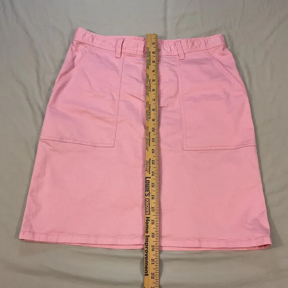 Ralph Lauren Pink Cotton Stretch Skirt Women’s Size 6 Preppy Casual Resort Golf - Picture 12 of 13